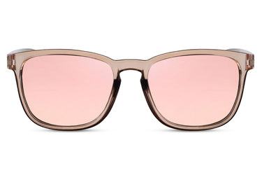 Heart-shaped sunglasses with pink lenses